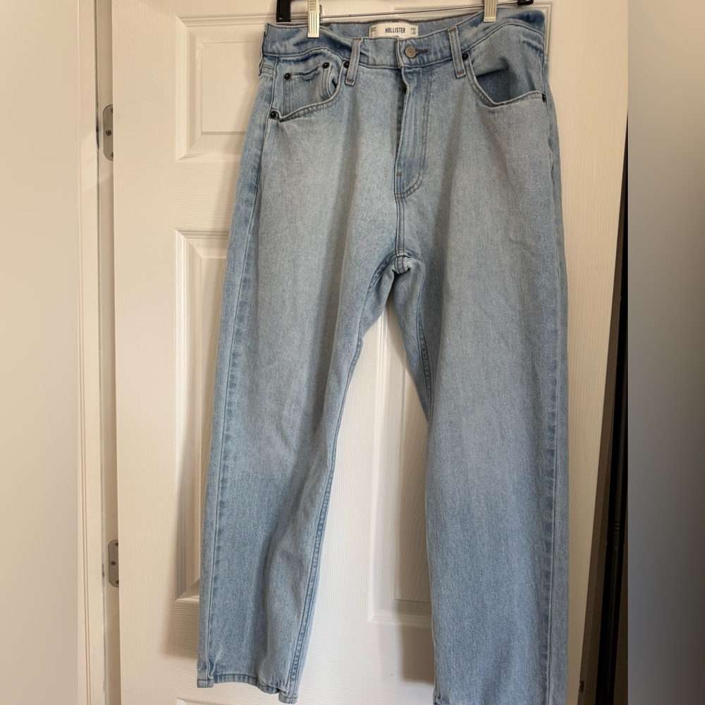 Hollister Light Blue Loose Fit Jeans W32 L30